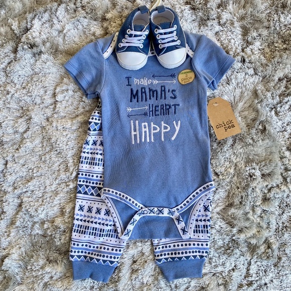 Chick Pea "Mama's" Baby 6 Piece Set NWT Size 3-6 Months - Picture 6 of 8